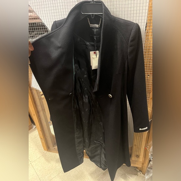 COPY - COPY - Ted Baker black wrap coat in good condition. - Picture 6 of 6